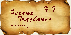 Helena Trajković vizit kartica